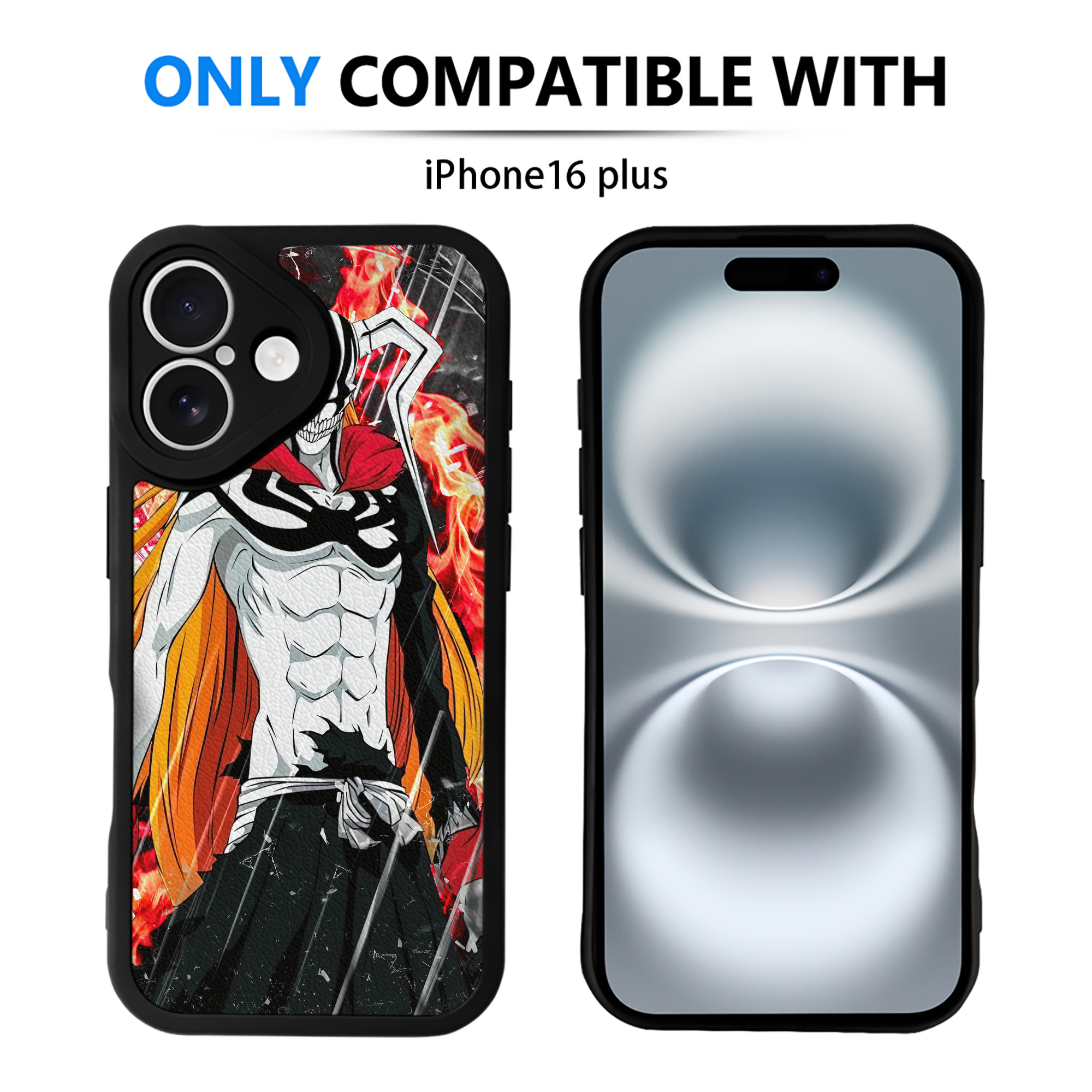 （画像用） ブリーチ BLEACH 【iPhone 16シリーズ対応】シリコンスマホケース（レザー調） 材質：シリコン